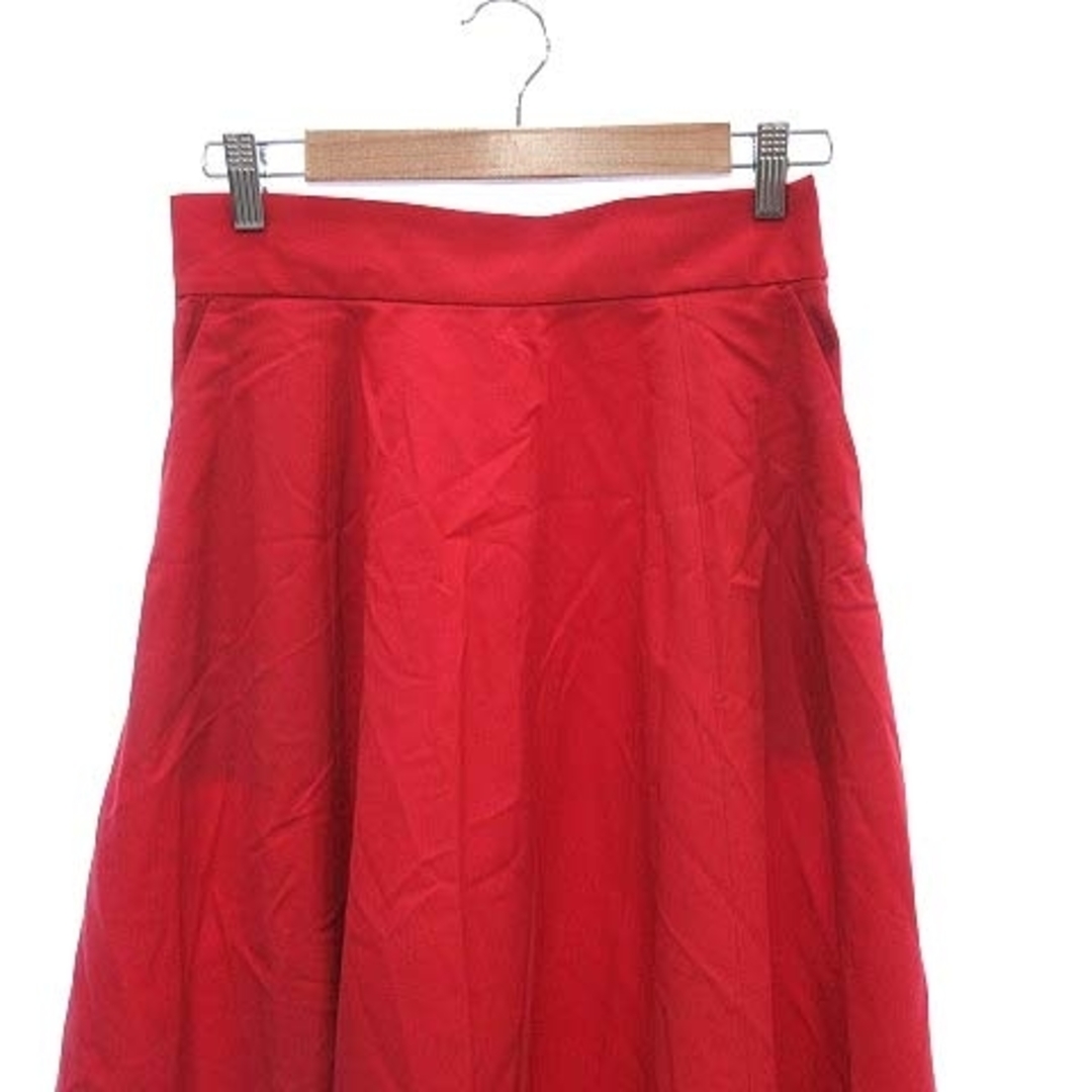 Noble(ノーブル)のノーブル NOBLE フレアスカート ロング ウール 38 赤 レッド /CT レディースのスカート(ロングスカート)の商品写真