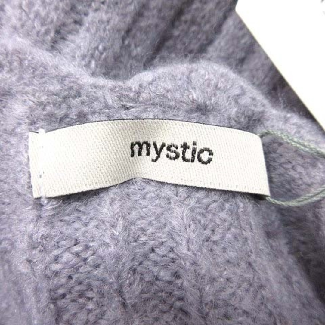 mystic(ミスティック)のミスティック リブニット セーター 長袖 ボートネック F グレー ■MO レディースのトップス(ニット/セーター)の商品写真