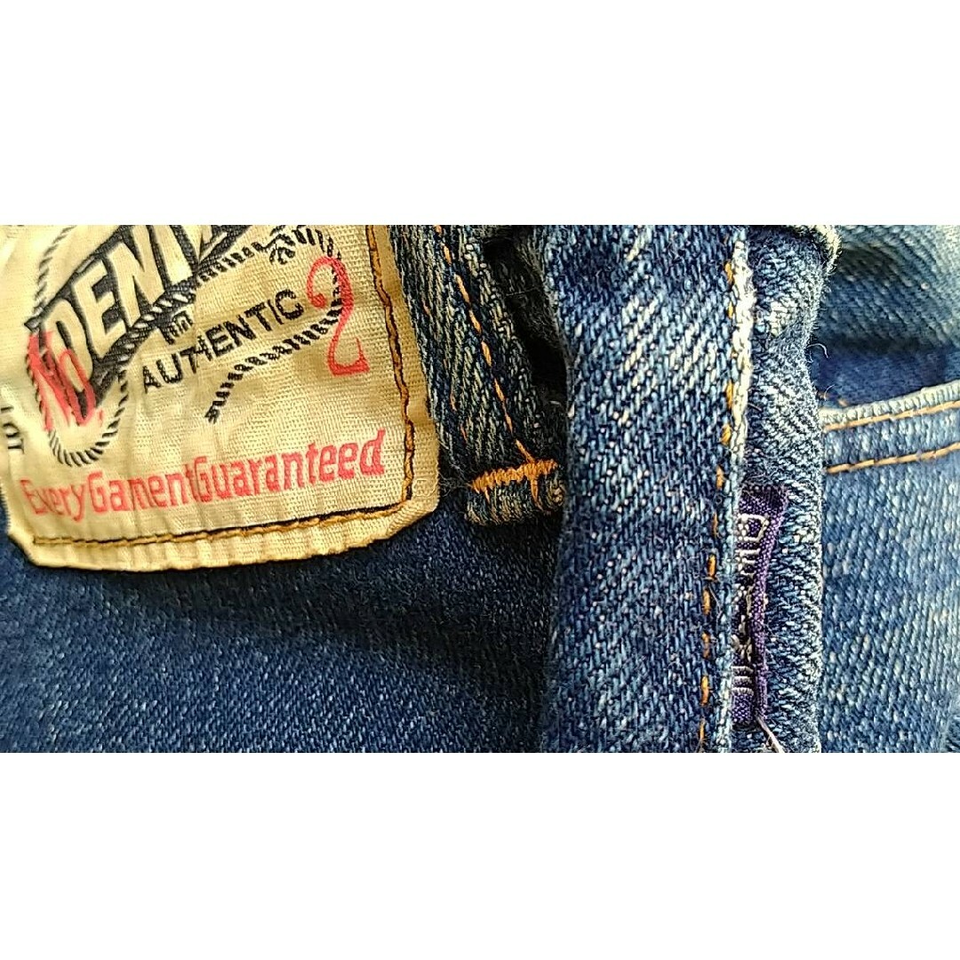 DENIME - DENIME Orizzontiストレートデニム No.2 布パッチの DENIME - DENIME Orizzontiストレートデニム No.2 布パッチの