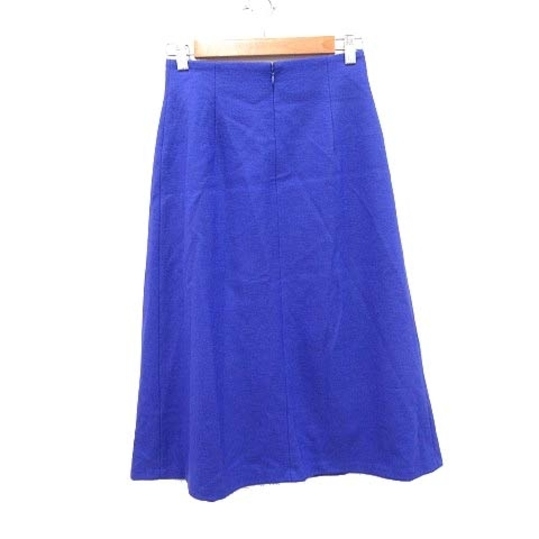 UNITED ARROWS(ユナイテッドアローズ)のユナイテッドアローズ フレアスカート ロング タック フェルト ウール 36 青 レディースのスカート(ロングスカート)の商品写真