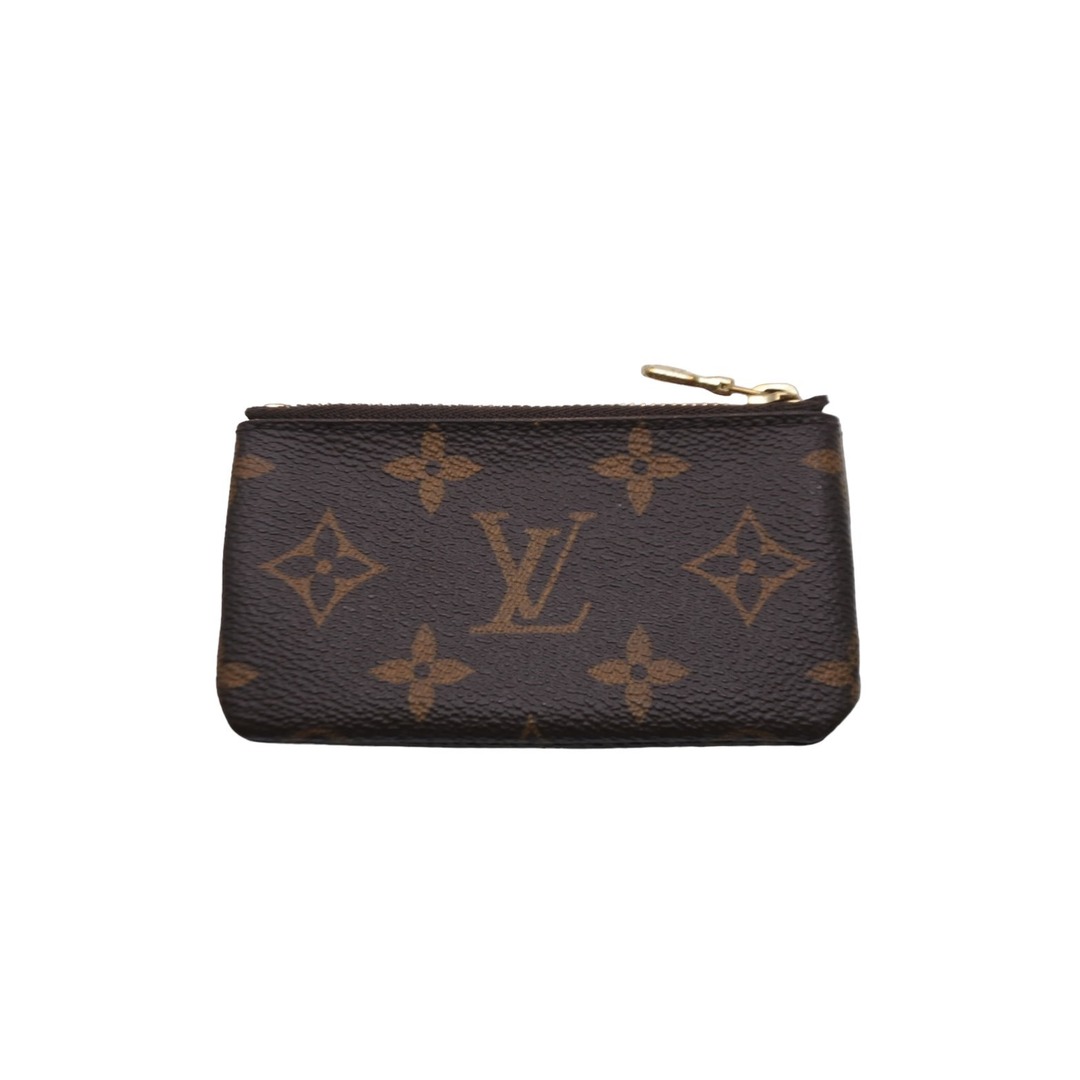 LOUIS VUITTON ルイヴィトン コインケース モノグラム ポシェット クレ M62650 ブラウン ゴールド金具 美品  54918