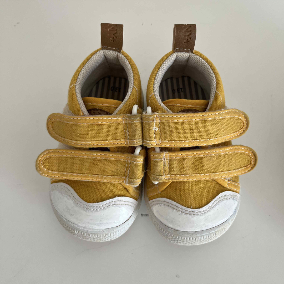 黄色13cm 茶色14cm ベビーシューズ キッズ/ベビー/マタニティのベビー靴/シューズ(~14cm)(スニーカー)の商品写真
