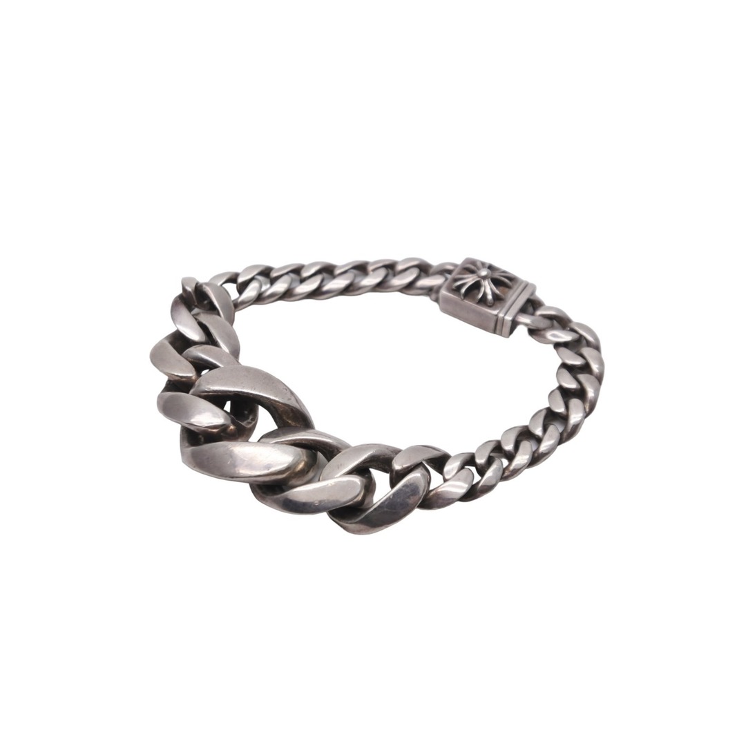 Chrome Hearts(クロムハーツ)のCHROME HEARTS クロムハーツ ブレスレット テーパードクラシックリンク ボックスCH 49g シルバー925 美品 中古 55030 レディースのアクセサリー(ブレスレット/バングル)の商品写真