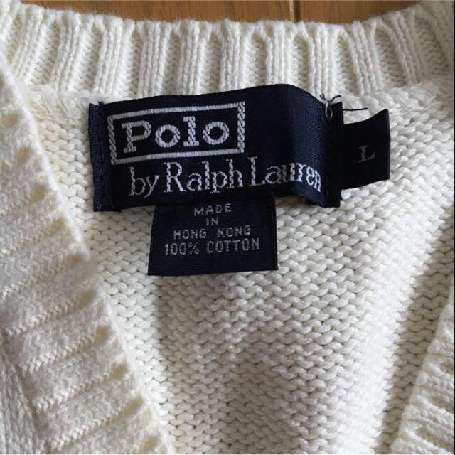 POLO RALPH LAUREN - 美品 ラルフローレン ベスト 白 学生 制服の通販 ...