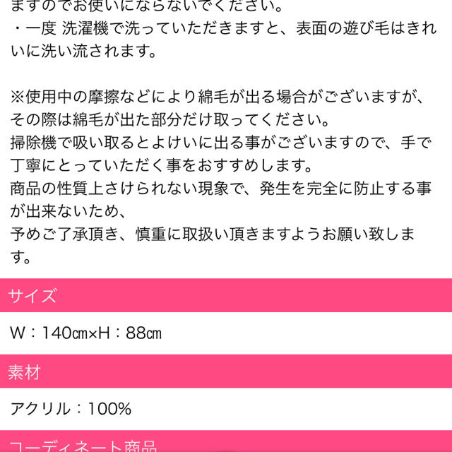 Rady(レディー)のCotan様お取り置き★2/21まで インテリア/住まい/日用品のラグ/カーペット/マット(ラグ)の商品写真