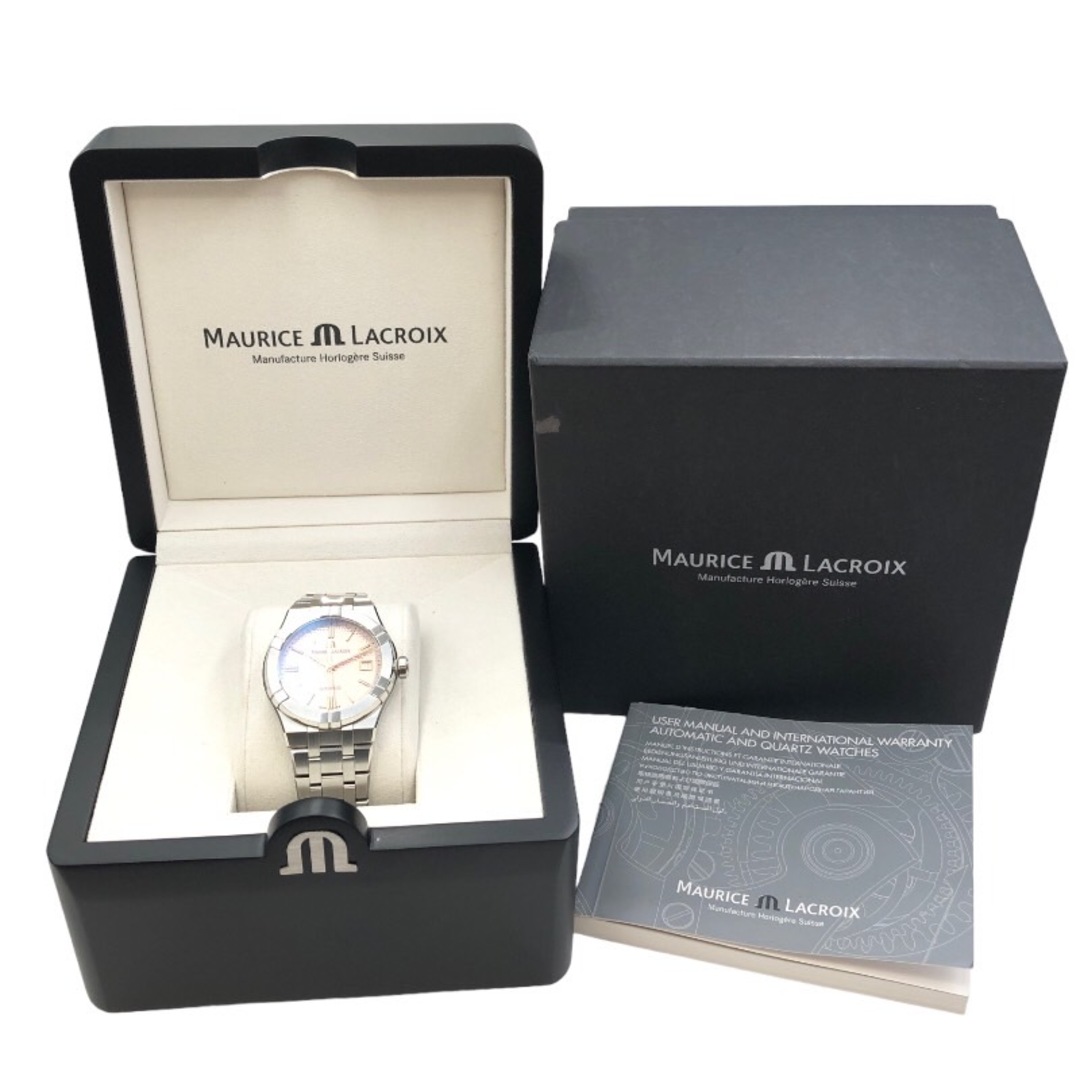 モーリス・ラクロア MAURICE LACROIX アイコン　オートマティック AI6007-SS002-731-1 エクリュ(ピンクベージュ） ステンレススチール メンズ 腕時計