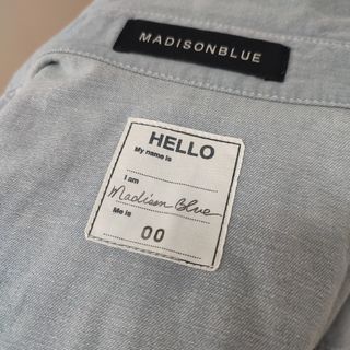MADISONBLUE マディソンブルー バックサテン ハンプトン シャツ 黒