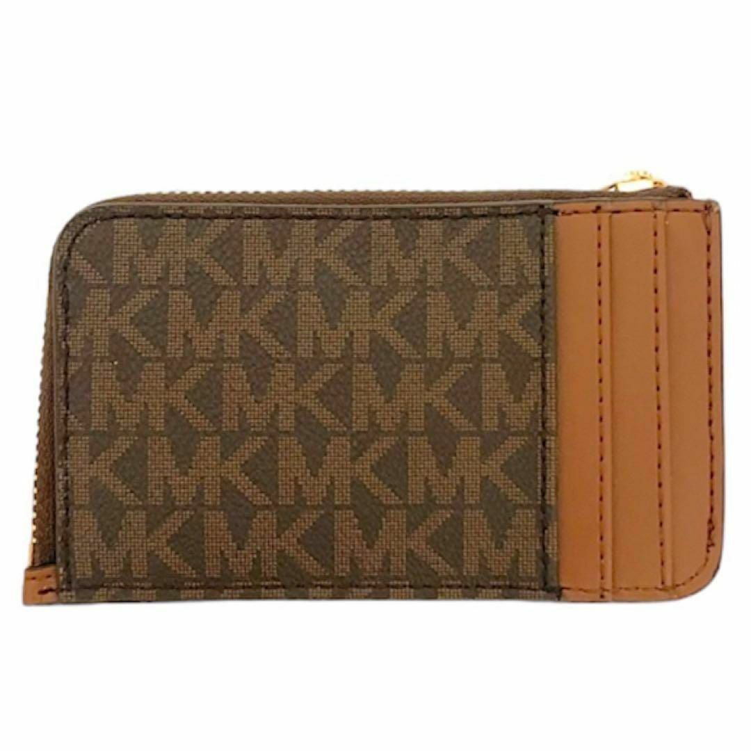 【新品】MICHAEL KORS マイケルコース レザー財布 コインケース 茶 5