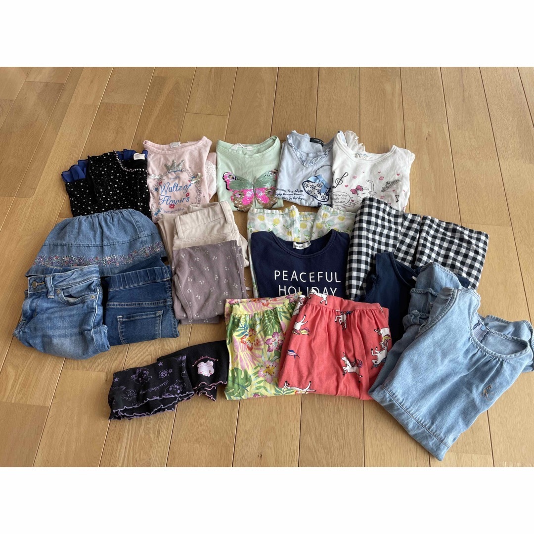 値下げ）110〜120 女の子向け 洋服 まとめ売り usedの通販 by SAKI's