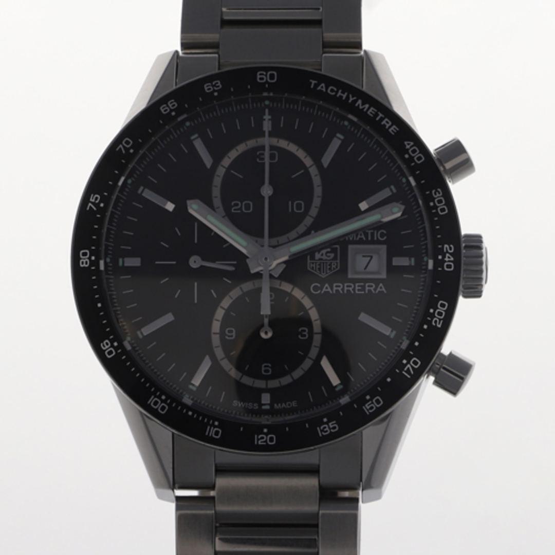 【117833】TAG HEUER タグホイヤー  CV201AL.BA0723 カレラクロノキャリバー1887 ブラックダイヤル SS 自動巻き 保証書 純正ボックス 腕時計 時計 WATCH メンズ 男性 男 紳士