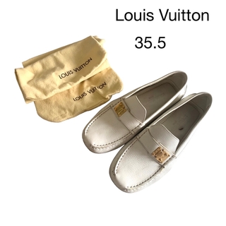 ヴィトン(LOUIS VUITTON) ローファー/革靴(レディース)（ホワイト/白色 ...
