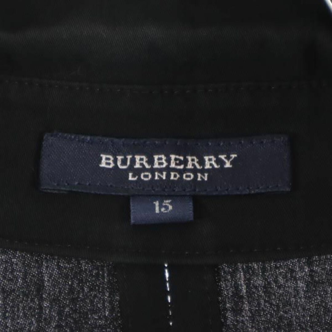 BURBERRY - バーバリー 七分袖 シャツ風 ジャケット 15 ブラック