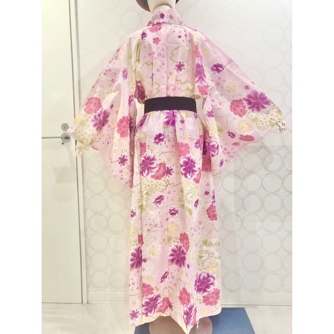 浴衣リメイク 桜 セパレートワンピース - ロングワンピース/マキシ