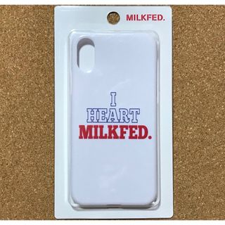 ミルクフェド(MILKFED.)のiPhoneXS/X用 MILKFED. I HEART ロゴケース(iPhoneケース)