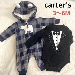 カーターズ(carter's)のカーターズ フリース ロンパース セット 男の子(カバーオール)