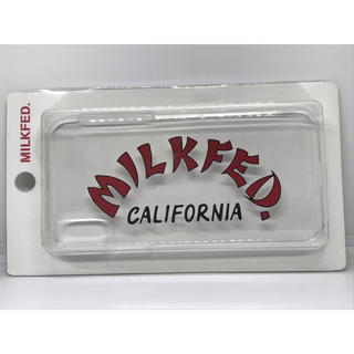 ミルクフェド(MILKFED.)のiPhoneXS/X用 MILKFED. CALIFORNIA ロゴケース(iPhoneケース)