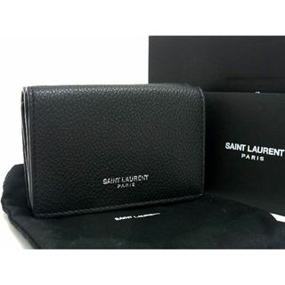 サンローラン(Saint Laurent)の■新品■未使用■ SAINT LAURENT サンローラン レザー 三つ折り 財布 ウォレット メンズ レディース ブラック系 AP7968 (財布)