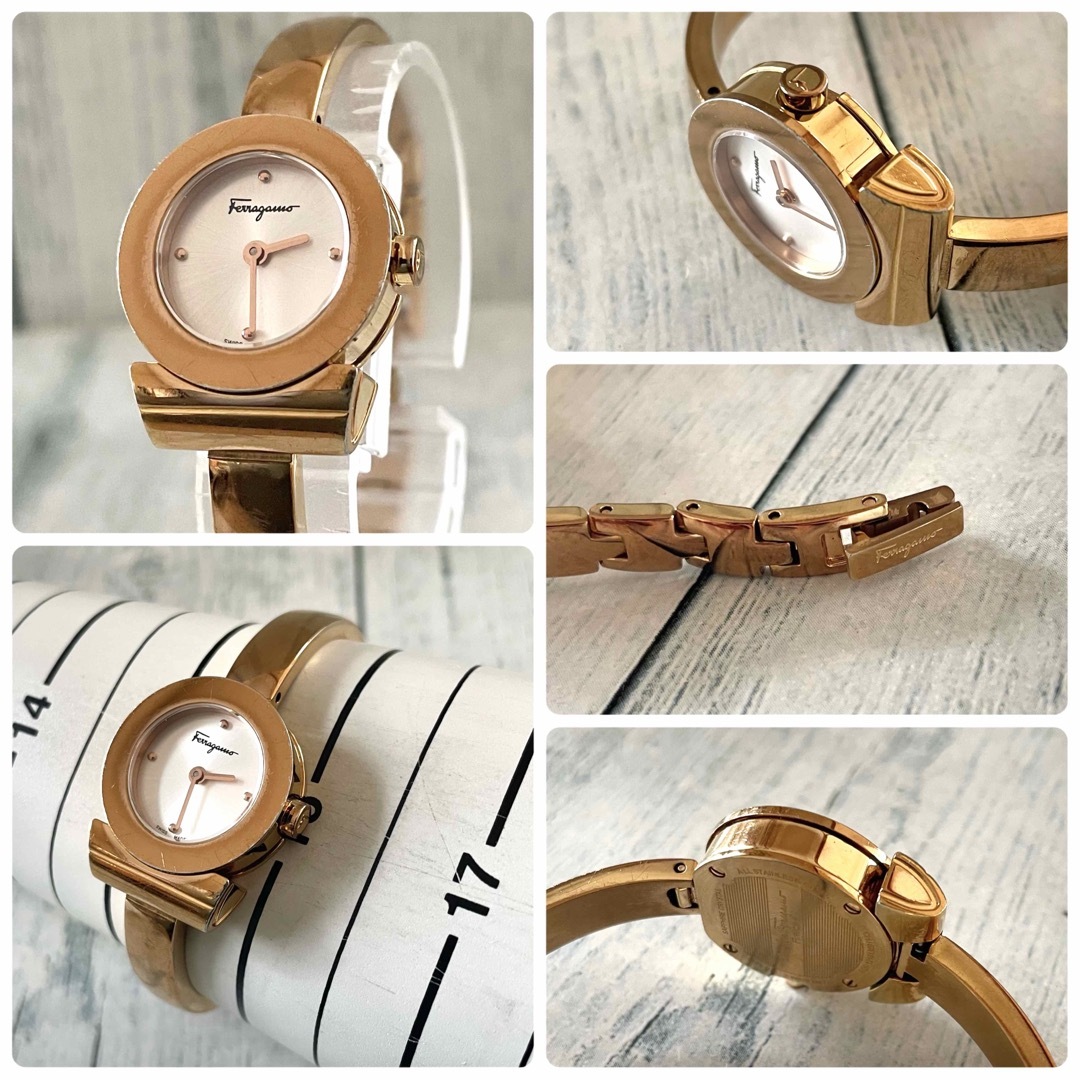 【動作品】Salvatore Ferragamo フェラガモ 腕時計 ガンチーニ