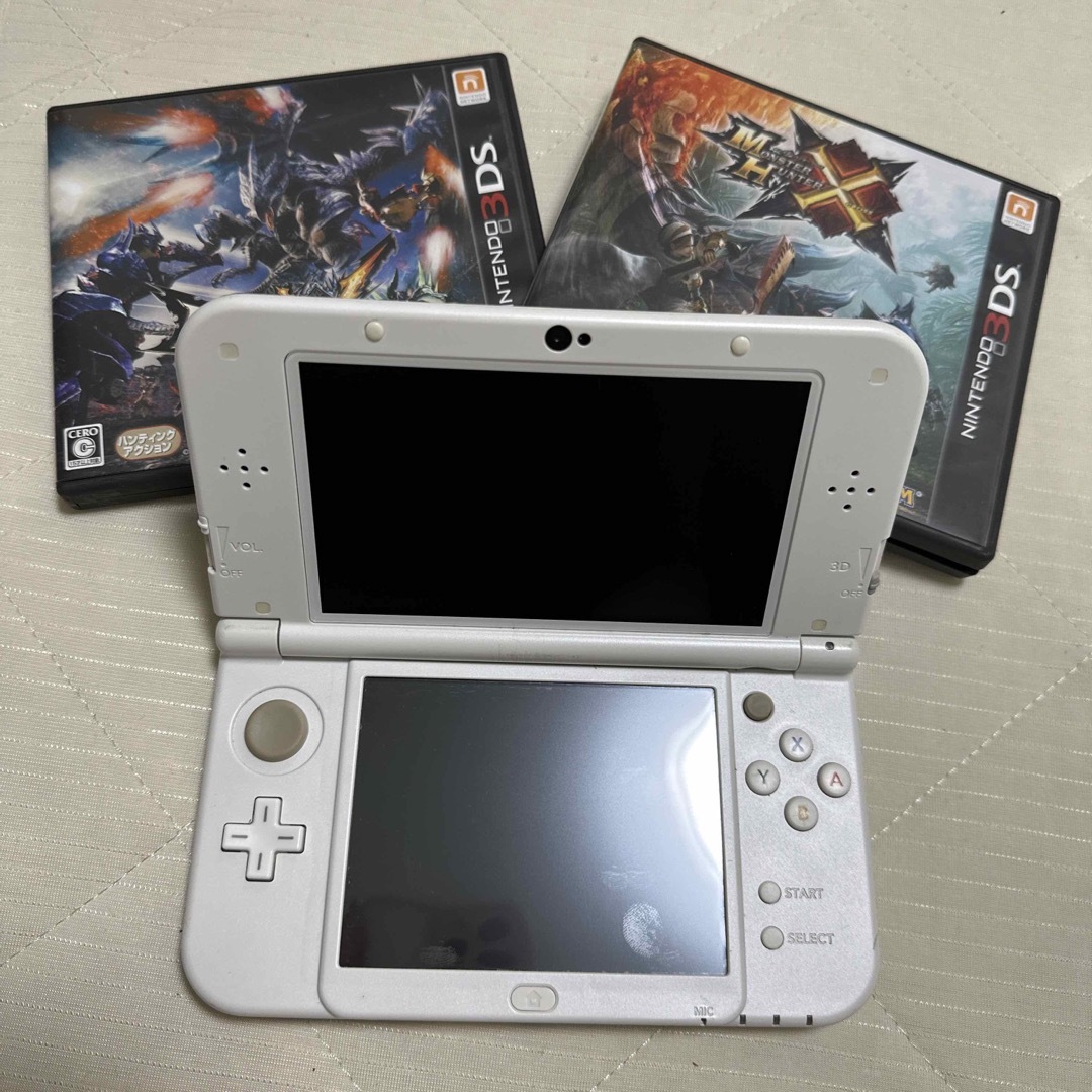 3DSLL ホワイト 本体 モンハン セット 任天堂