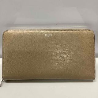 セリーヌ(celine)のセリーヌ　長財布　ラウンドジップ　ベージュ　箱、布袋、購入証明書　r588(財布)