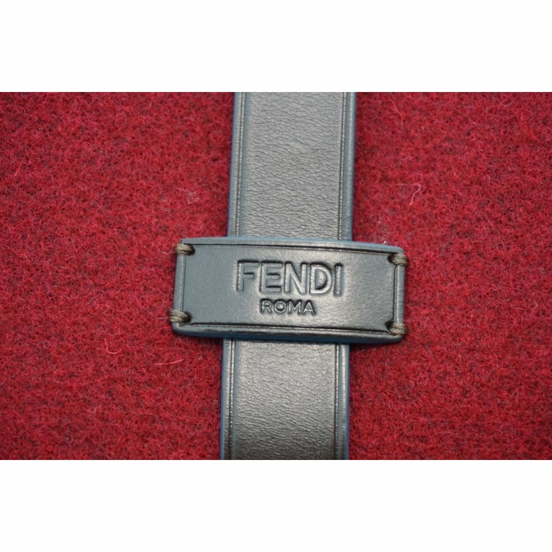 新品 正規 FENDI ウール フェルト トートバッグ ハンドバッグ912N▲