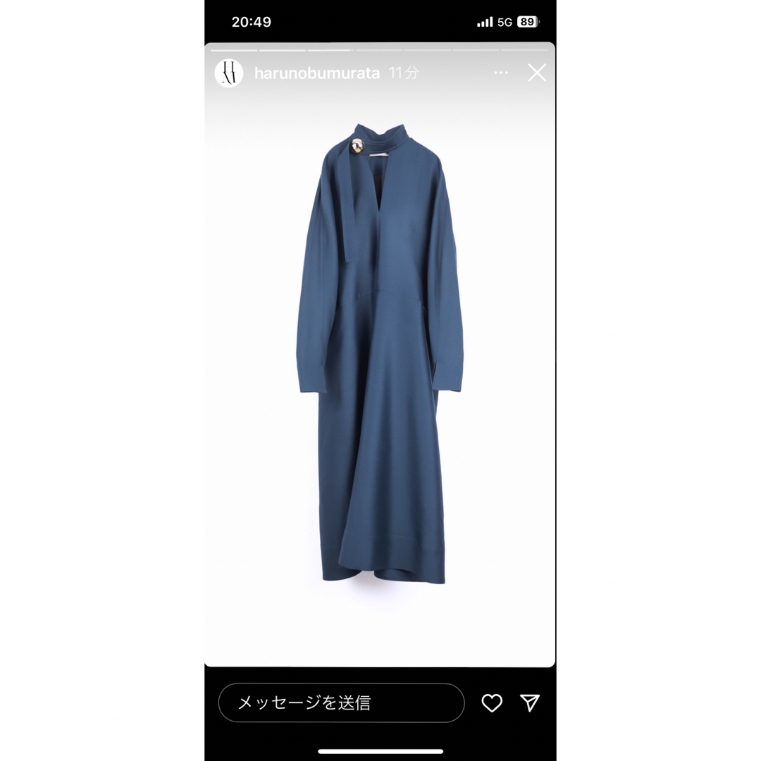 Jil Sander(ジルサンダー)の新品 HARUNOBU MURATA ハルノブムラタ ELIANA  ワンピース レディースのワンピース(ロングワンピース/マキシワンピース)の商品写真