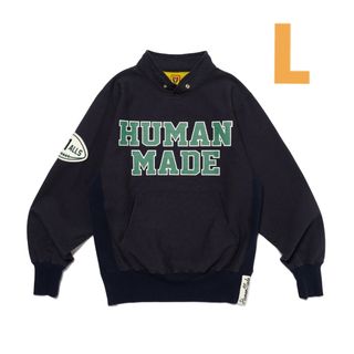 ヒューマンメイド(HUMAN MADE)のSTAND COLLAR SWEATSHIRT NAVY Lサイズ(スウェット)