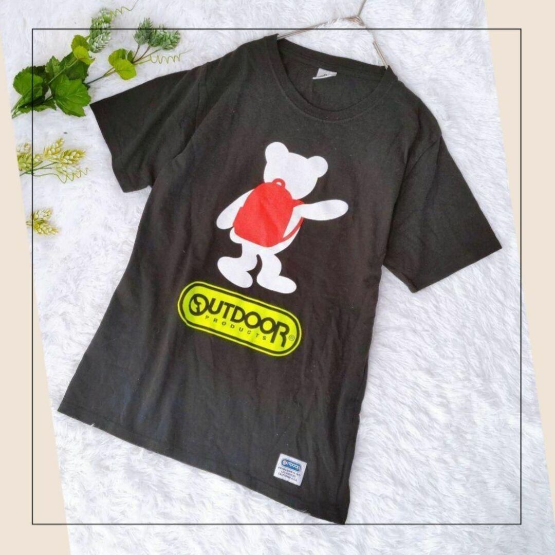 OUTDOOR(アウトドア)のアウトドア／OUTDOOR／М／ユニセックス　ホワイトベアプリントTシャツ　くま メンズのトップス(Tシャツ/カットソー(半袖/袖なし))の商品写真