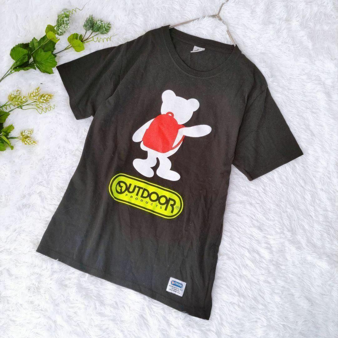 OUTDOOR(アウトドア)のアウトドア／OUTDOOR／М／ユニセックス　ホワイトベアプリントTシャツ　くま メンズのトップス(Tシャツ/カットソー(半袖/袖なし))の商品写真