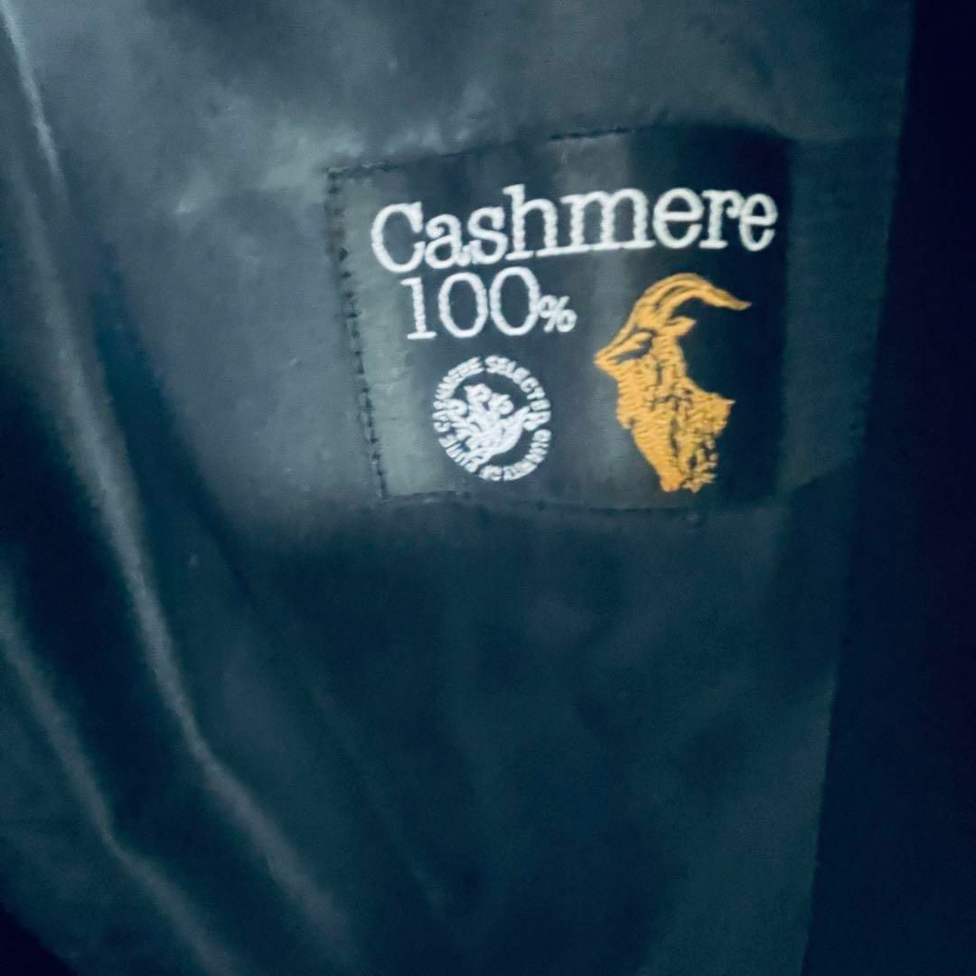 cashmere100% カシミヤ１００％　ロングコート　M 4