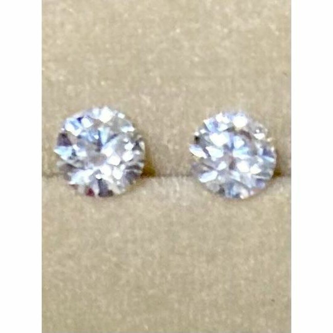 新品　PT天然ダイヤモンドピアス　計０．４ｃｔ　中央宝石研究所