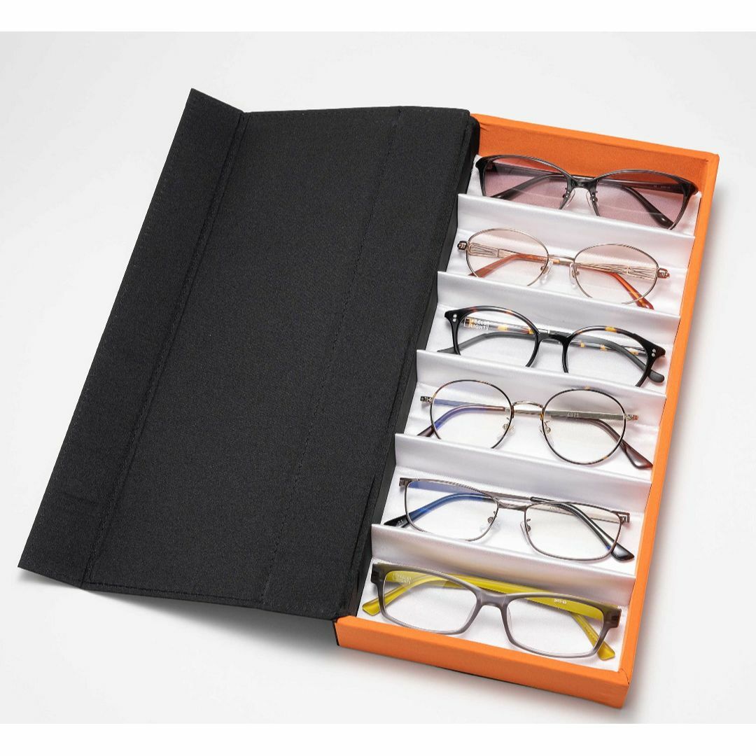 メイガン メガネケース 6本 眼鏡 コレクションケース 収納ボックス サングラス