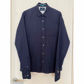 スコッチアンドソーダ(SCOTCH & SODA)のスコッチアンドソーダ リネンシャツ ネイビー(シャツ)