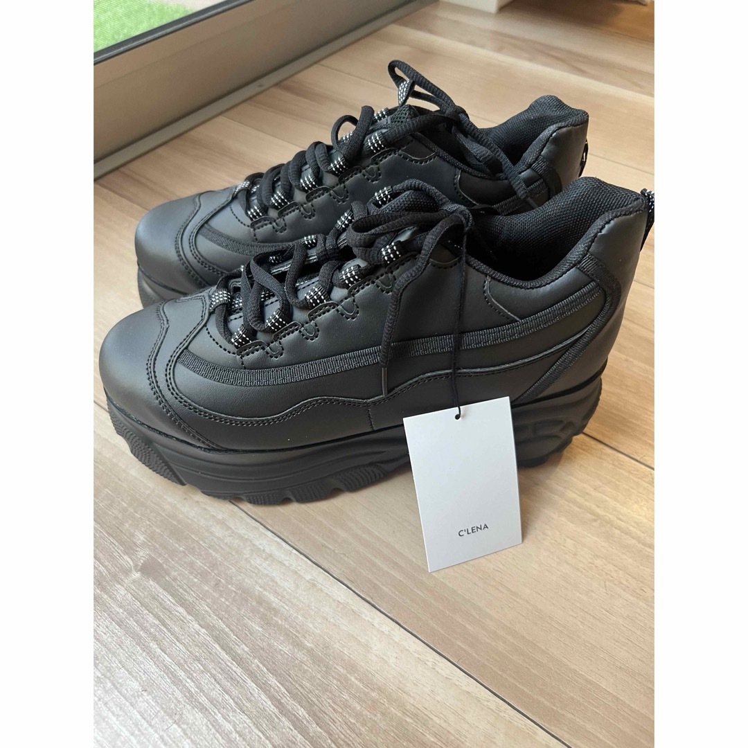 ZARA - プラットフォーム 厚底スニーカー黒の通販 by Ms shop ZARA - プラットフォーム 厚底スニーカー黒の通販 by Ms shop