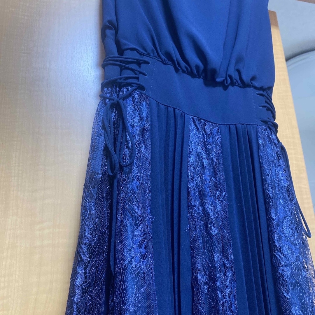 POWDER SUGAR(パウダーシュガー)の✳︎パーティードレス（ボレロ付）　紺✳︎ レディースのフォーマル/ドレス(ロングドレス)の商品写真
