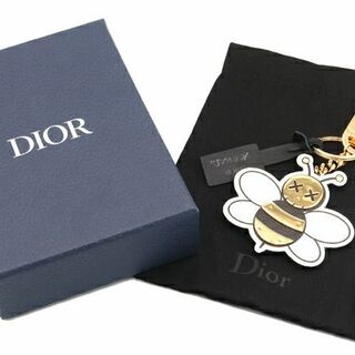 Christian Dior - ディオール キーホルダー KAWS コラボ ホワイト 蜂の