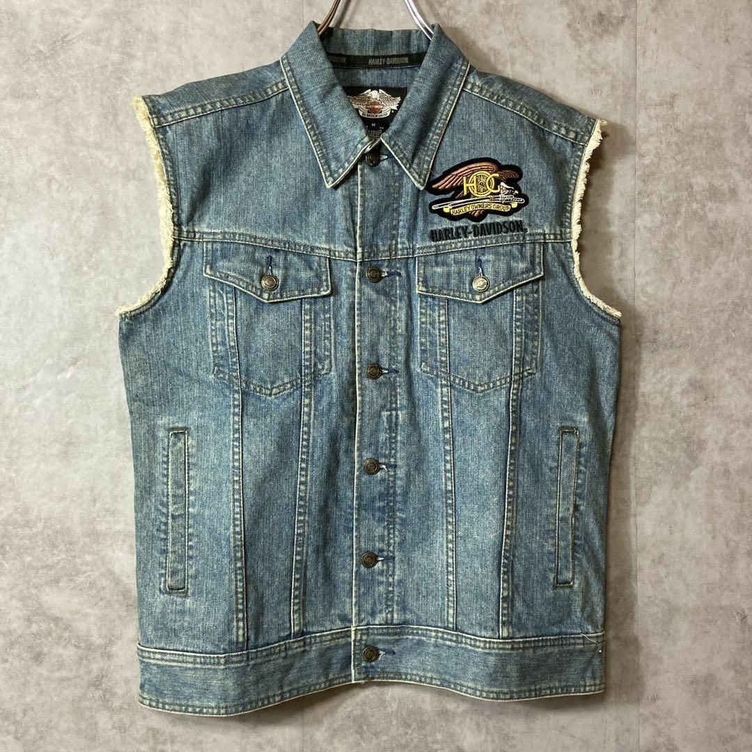 Harley Davidson   背面ビッグ刺繍ロゴ◎ハーレーダビッドソン古着