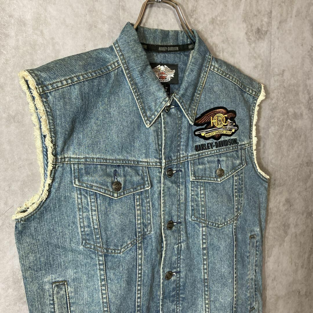 Harley Davidson - 【背面ビッグ刺繍ロゴ◎】ハーレーダビッドソン古着