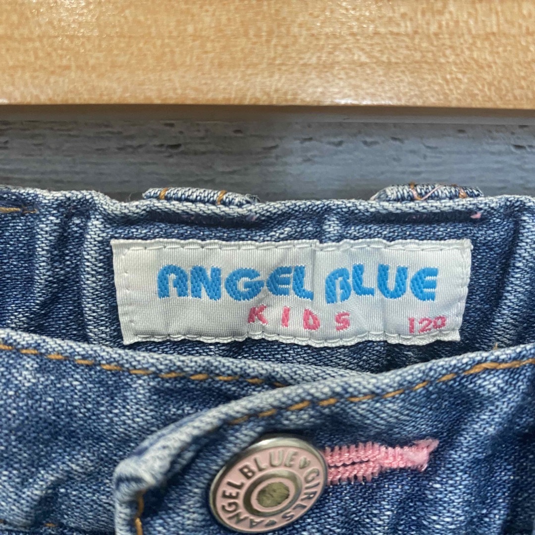 angelblue(エンジェルブルー)のエンジェルブルー ANGEL BLUE デニムショートパンツ かわいい キッズ/ベビー/マタニティのキッズ服女の子用(90cm~)(パンツ/スパッツ)の商品写真