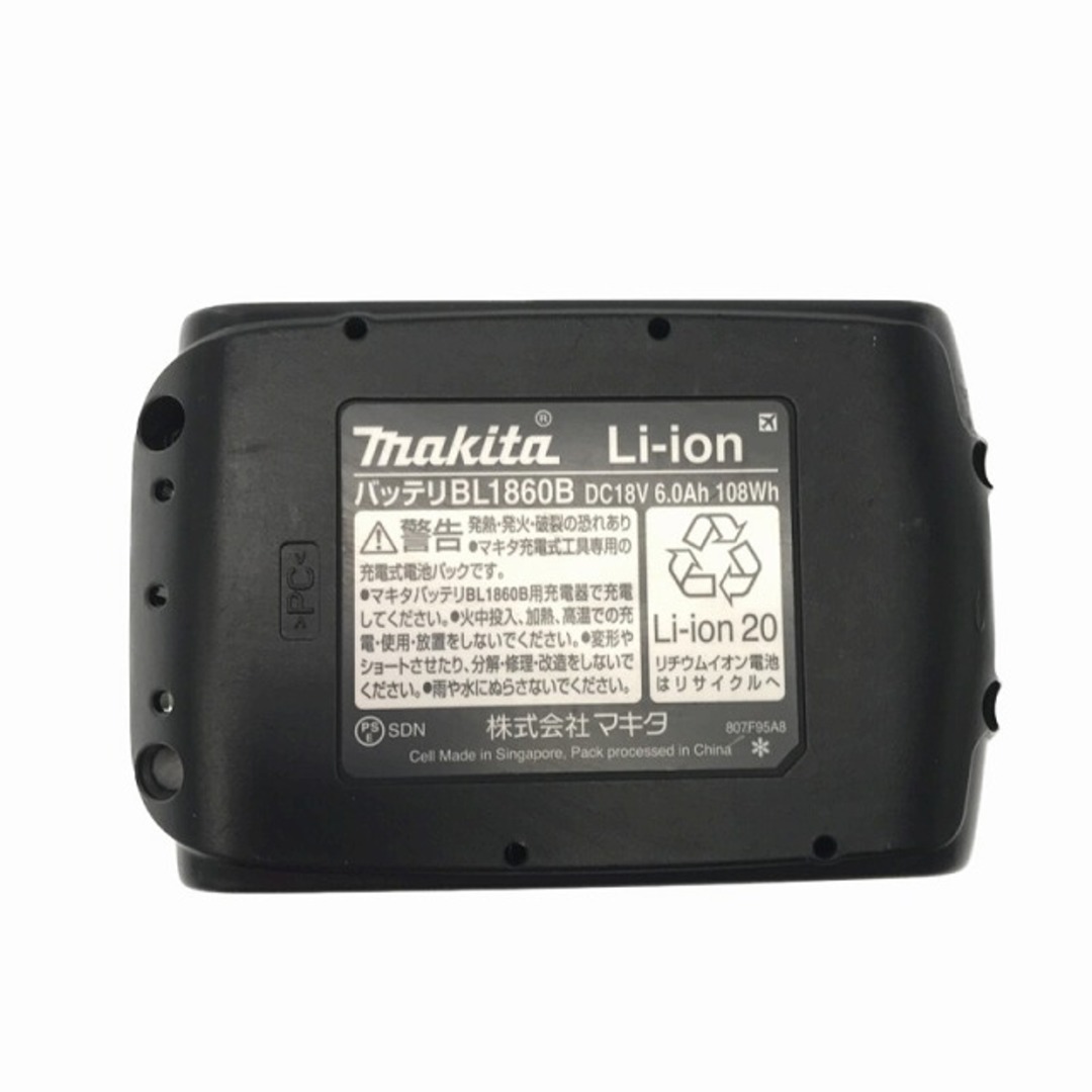 美品 makita マキタ 純正リチウムイオンバッテリー BL1860B 18V