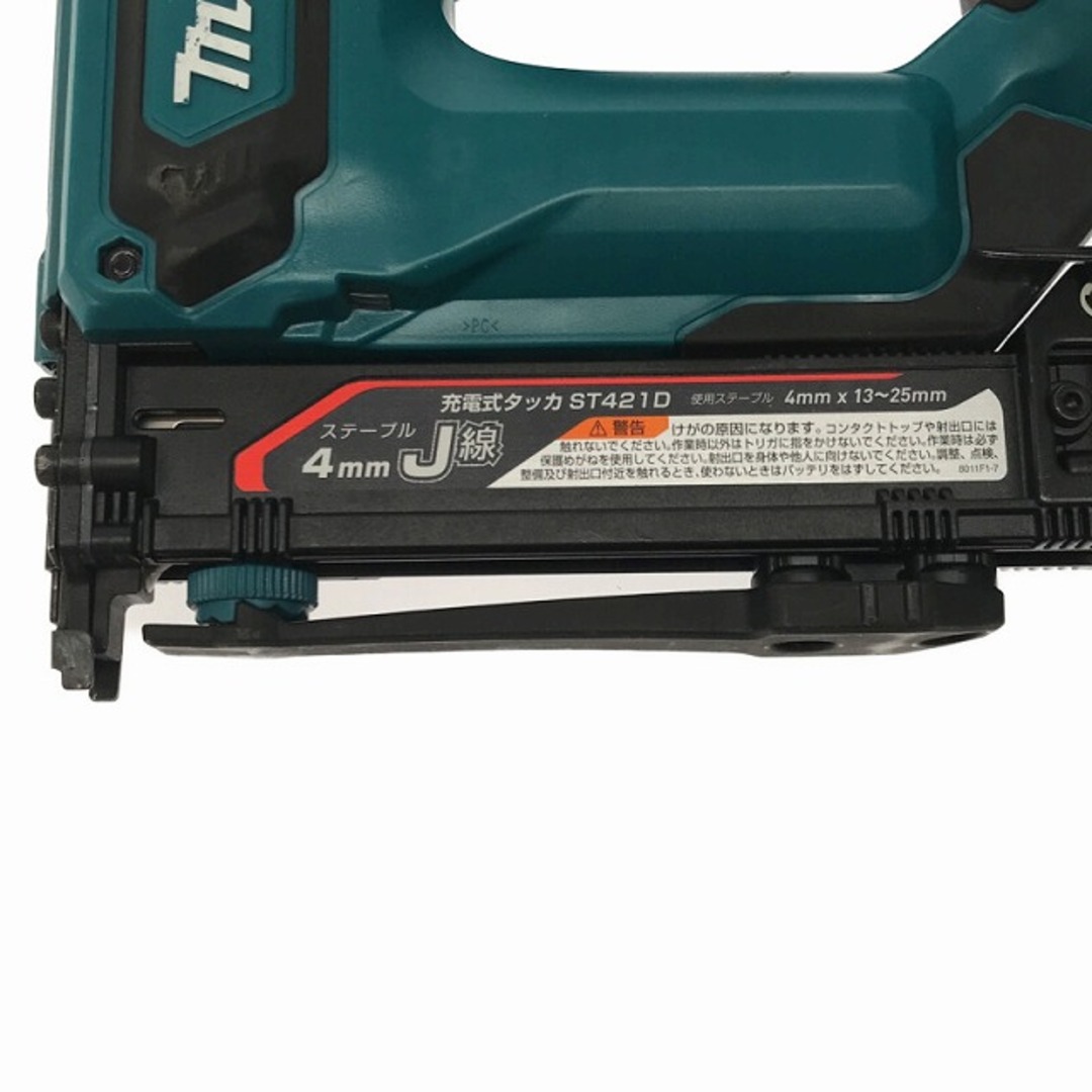 ☆中古品☆☆makita マキタ 18V 充電式タッカー ST421D 本体＋ケース付 ステープル幅4mm 長さ25mm コードレス 78781