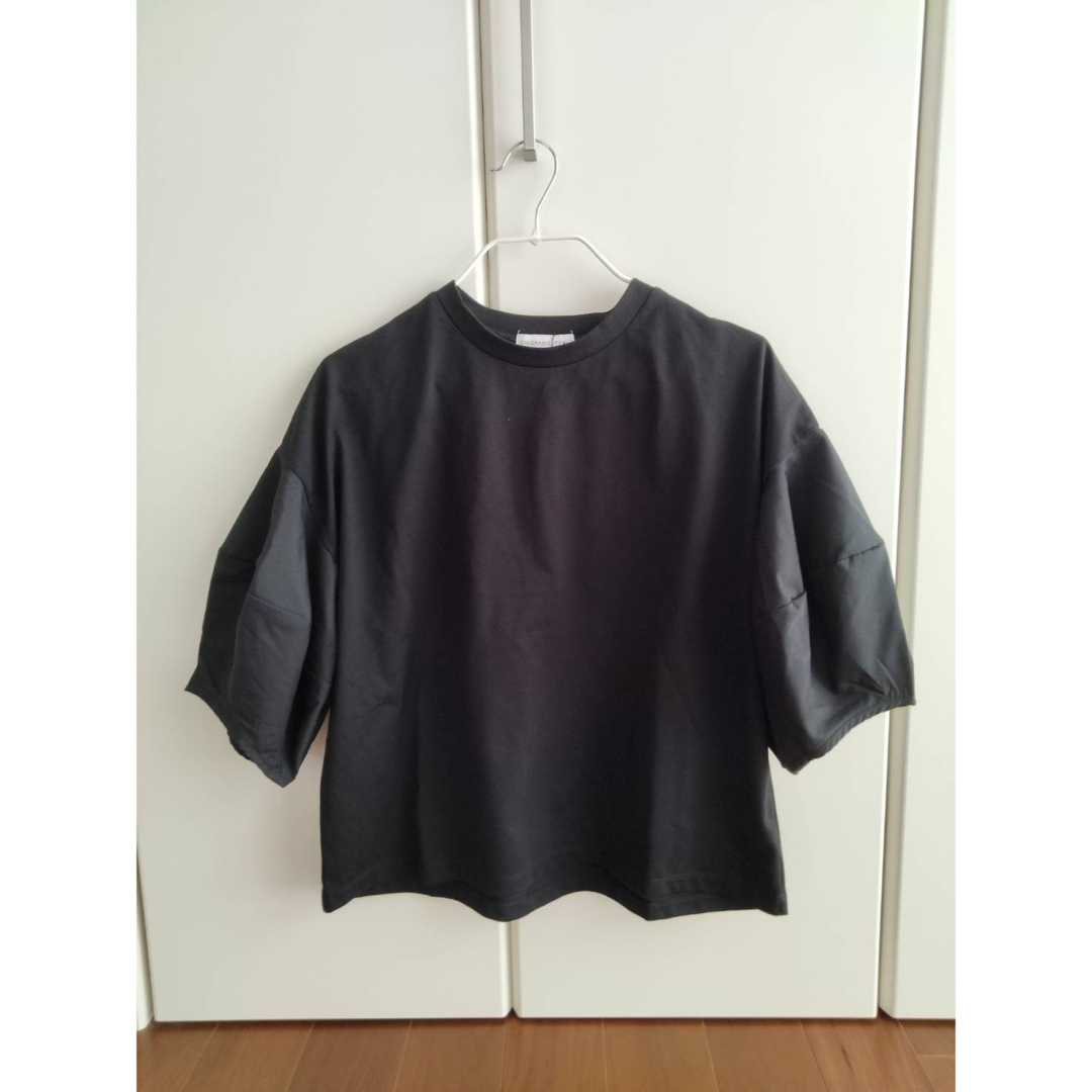 【WEB限定】ボリュームスリーブコンビTEE レディースのトップス(Tシャツ(半袖/袖なし))の商品写真