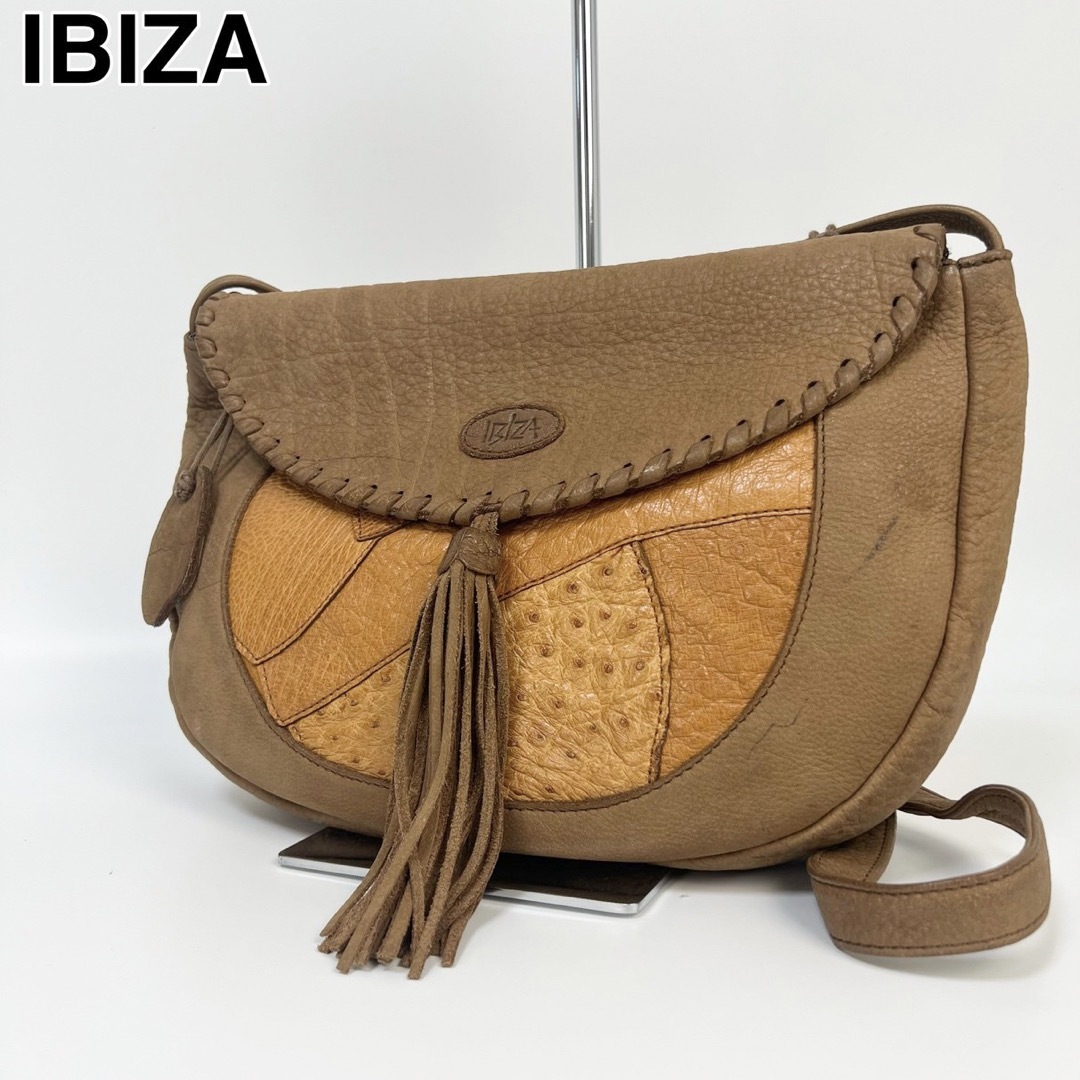 IBIZA(イビザ)の23I13 IBIZA イビザ ショルダーバッグ レザー 本革 レディースのバッグ(ショルダーバッグ)の商品写真