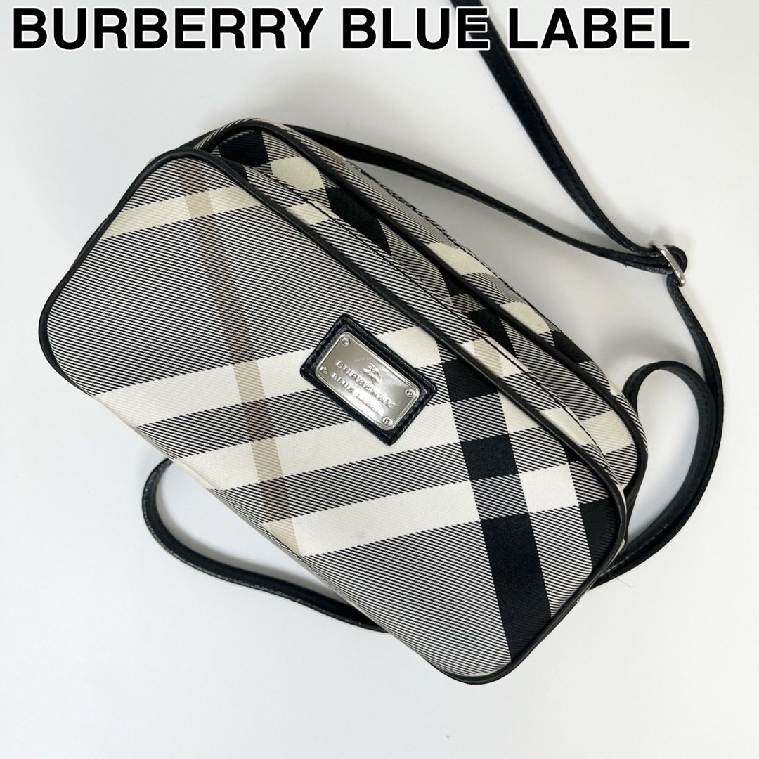 23I16 BURBERRY ブルーレーベル ショルダーバッグ キャンバス-