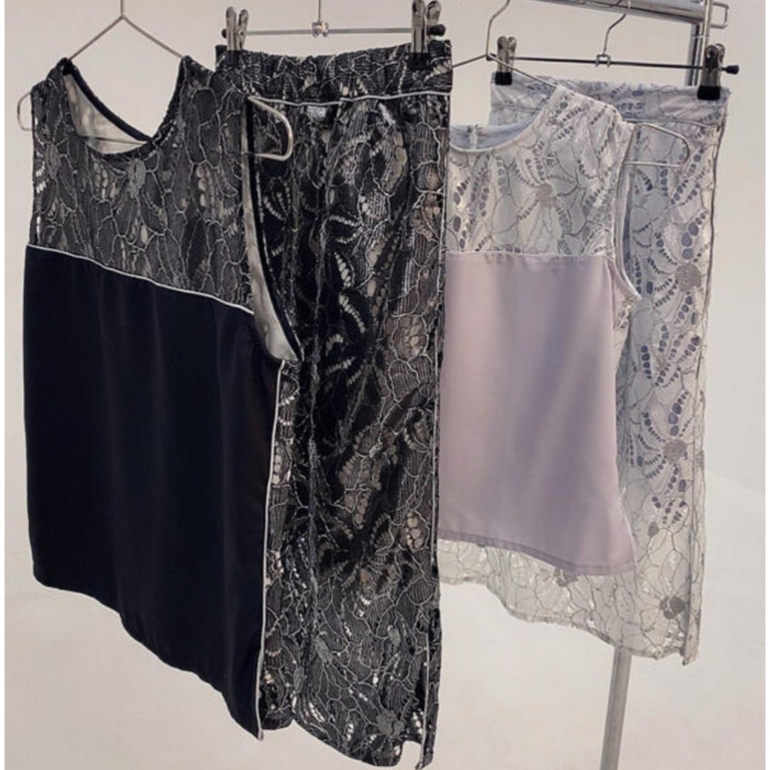 riu❤︎Metal race no sleeve blouse
