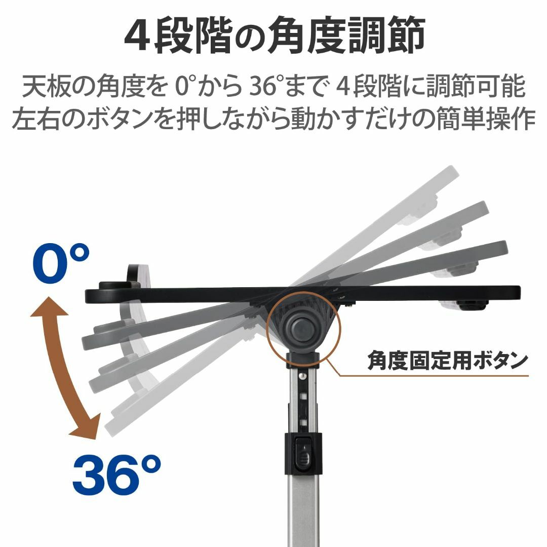 サイズ:幅60cmエレコム パソコンデスク ローテーブル 折りたたみ 高さ5