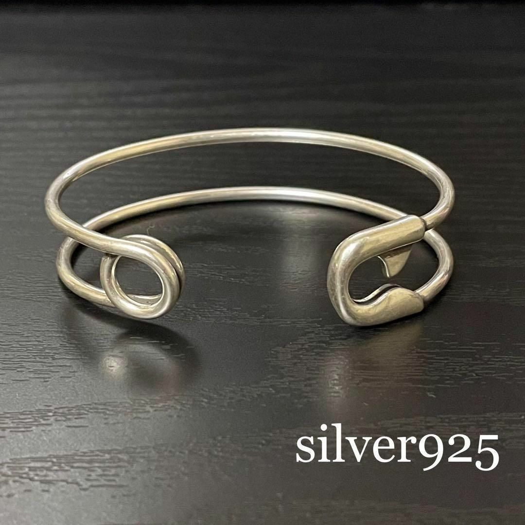 バングル ブレスレット シルバー925 メンズアクセサリー ピンデザイン
