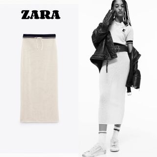 ザラ(ZARA)のZARA ミディスカート【新品未使用】(ロングスカート)