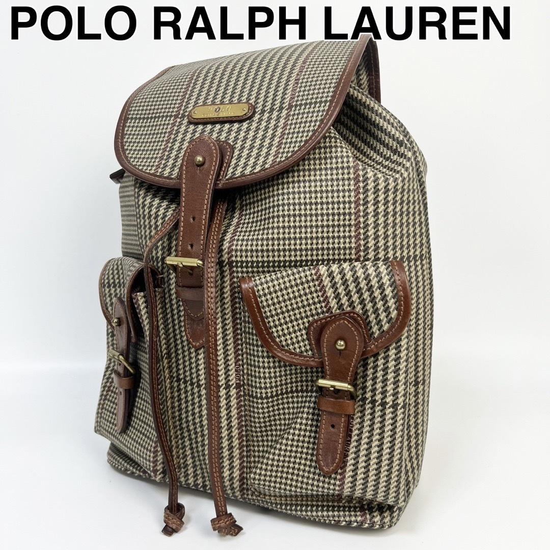 23I20 POLO RALPH LAURENポロ リュック チェック | フリマアプリ ラクマ