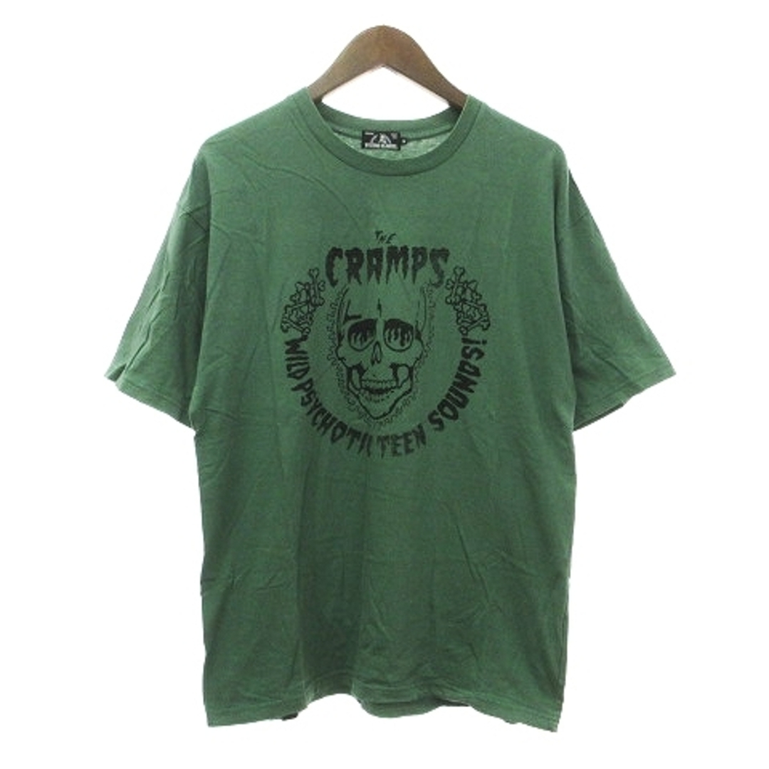 ヒステリックグラマー Tシャツ カットソー 半袖 クランプス 緑 M ■SM1